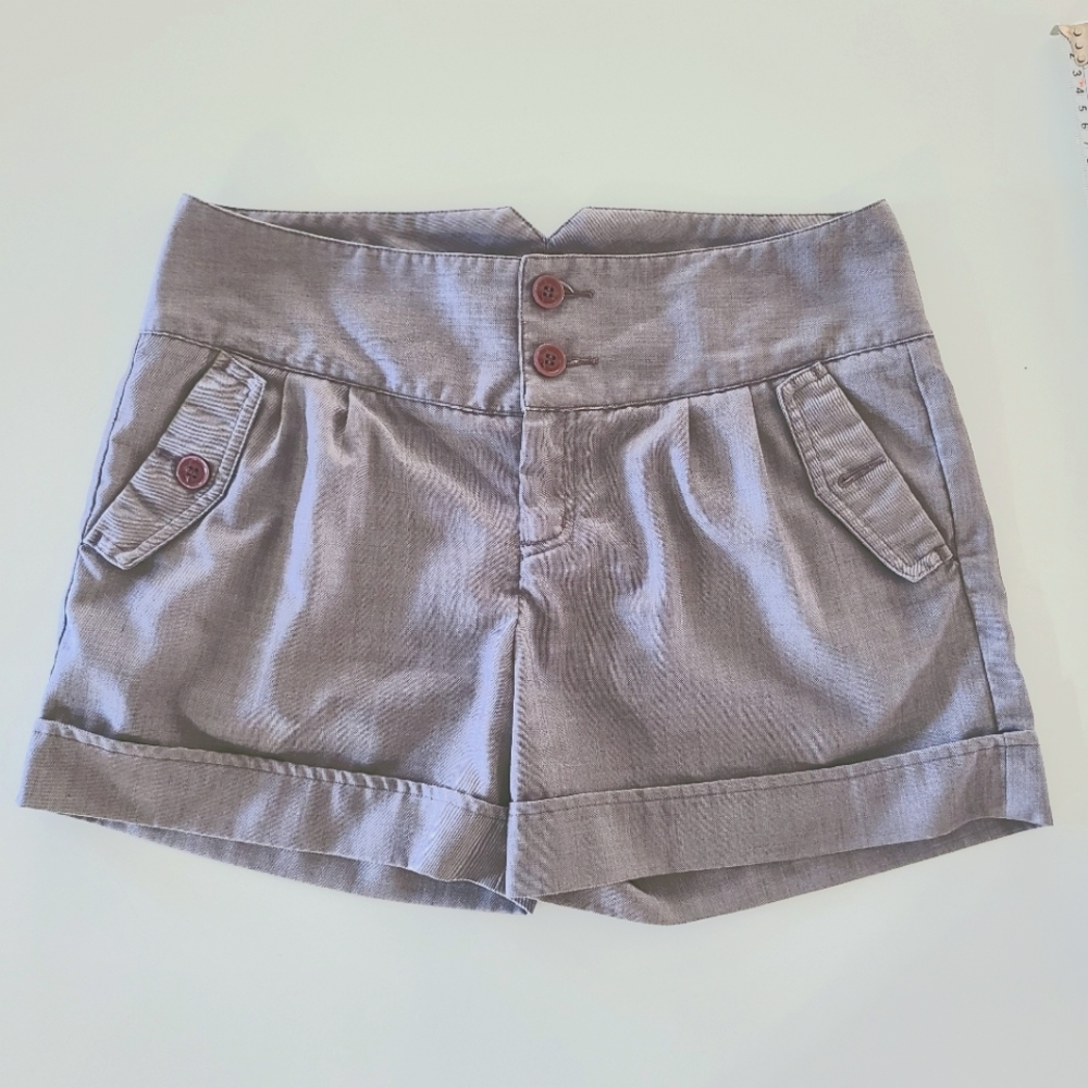 Ben Sherman Women's Dressy Gray Shorts mid Rise